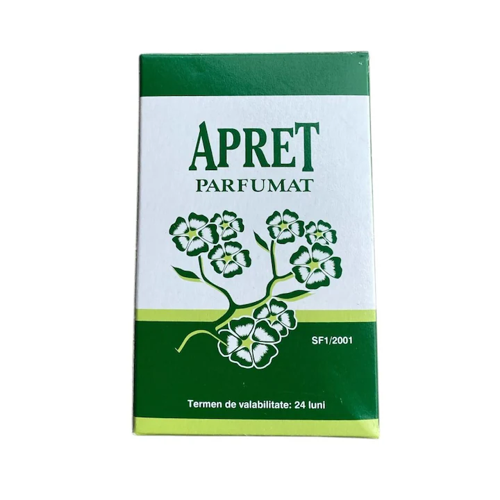 Diverse baie - Apret parfumat pentru rufe 150 g, pentru apretarea tesaturilor, reda fermitate si prospetime hainelor dupa calcare