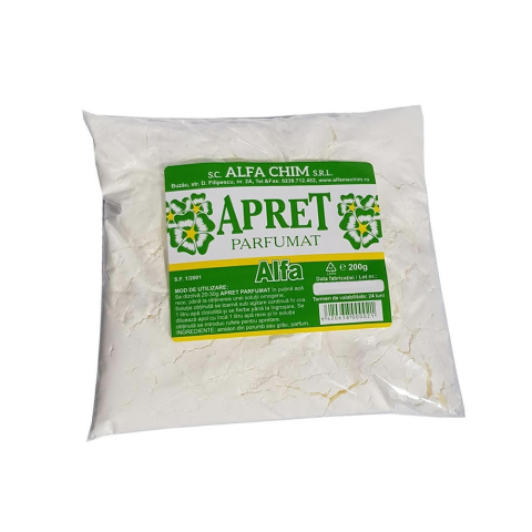 Diverse baie - Apret parfumat pentru rufe 200 g, pentru apretarea hainelor si textilelor, faciliteaza calcarea, reda fermitate si prospetime