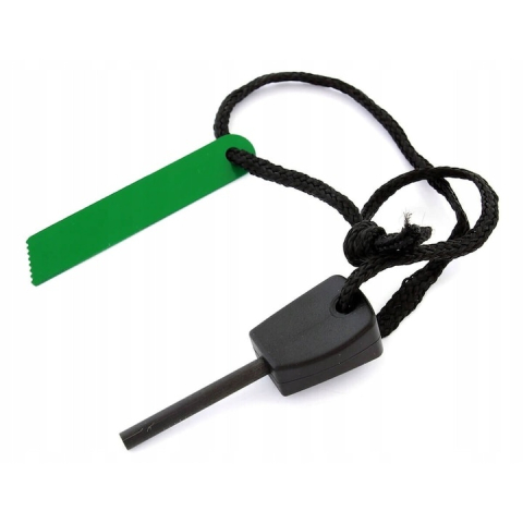 Aprinzator foc cu magneziu pentru camping si supravietuire, tija magneziu, scanteie 3000°C, impermeabil, negru [2]