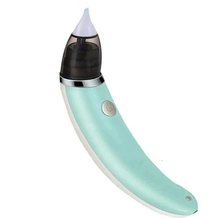 Crestere copil - Aspirator nazal electric pentru bebelusi,capat din silicon si cablu de incarcare inclus - Verde