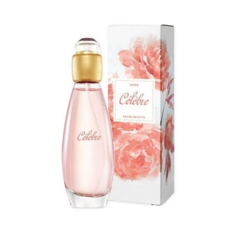 Parfumuri barbati - Avon Célèbre Eau de Toilette 50 ml – Apa de toaleta floral-fructata pentru femei, parfum proaspat si delicat cu note de ciclamen, frezie, iasomie si lemn de santal, ideal pentru purtare zilnica