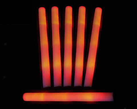 Bagheta cu iluminare LED pentru petreceri, evenimente, spectacole, lungime 47 cm, portocaliu [1]