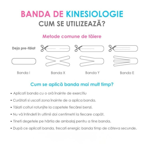 Banda kinesiologica bej 5 cm x 5 m, impermeabila, elastica, bumbac si elastan, suport muscular si articular pentru sport si recuperare [7]