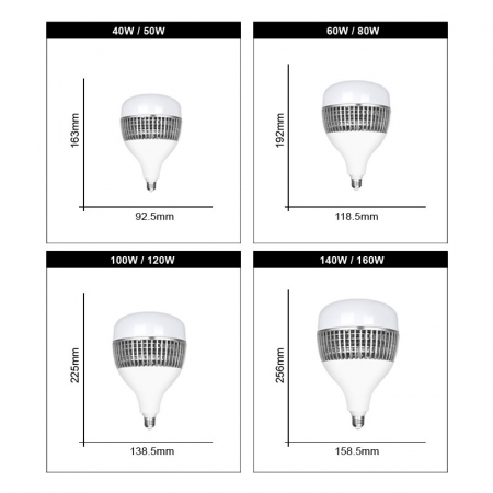 Bec foto LED 100W 6400K - lumina continua rece,fasung E27 [3]
