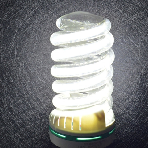 Bec LED, 5W, spiralat, soclu E27, alb rece [6]