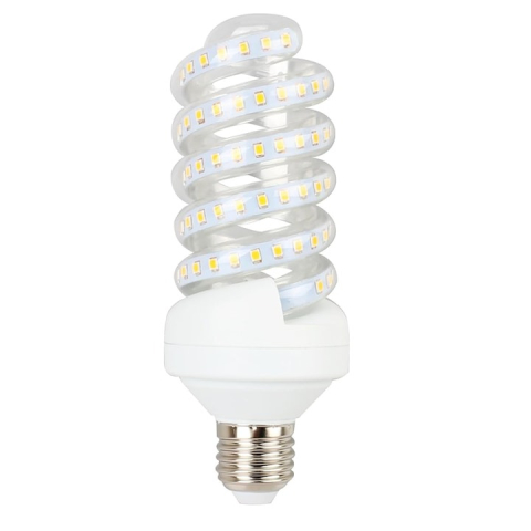 Bec LED, 5W, spiralat, soclu E27, alb rece [5]