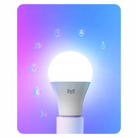 Bec LED inteligent RGB E27 A60, WiFi, 9W, 806 lm, lumina reglabila 2700-6500K, control prin aplicatie si comanda vocala [15]