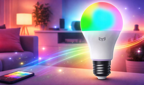 Bec LED inteligent RGB E27 A60, WiFi, 9W, 806 lm, lumina reglabila 2700-6500K, control prin aplicatie si comanda vocala [14]