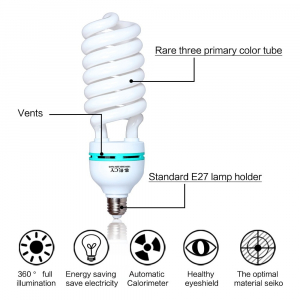 Bec lumina difuza E27 220v 5500k 85W, pentru studio foto [2]