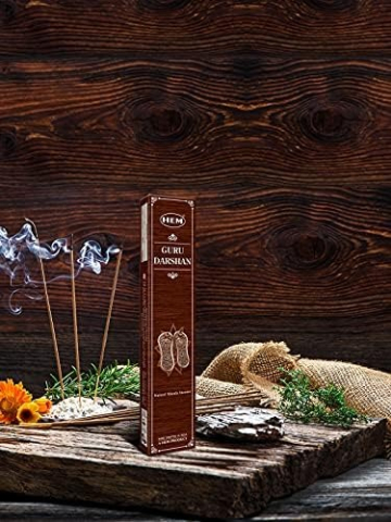 Betisoare parfumate aromaterapie Guru Darshan 10 buc, 15g, relaxare, improspatare aer, meditatie ambient placut [13]