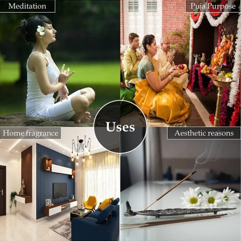 Betisoare parfumate aromaterapie Yoga Chakra 10 buc, relaxare, improspatare aer, meditatie si echilibru energetic [8]