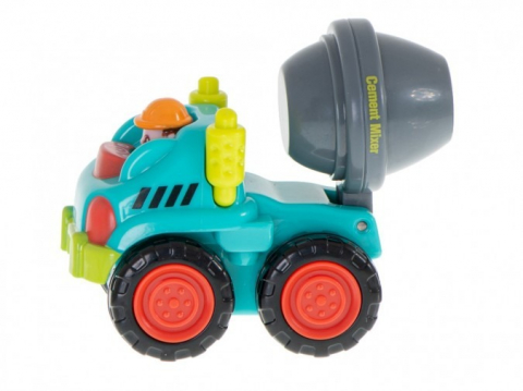 Betoniera pentru constructii, de jucarie, plastic, 7 x 4 x 6 cm, multicolor [2]