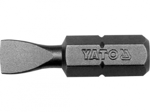 Surubelnite si biti - Bit profesional Yato 1/4", 25mm, cap H6MM, HRC 58-62, realizat din otel forjat, cu acoperire anticoroziva