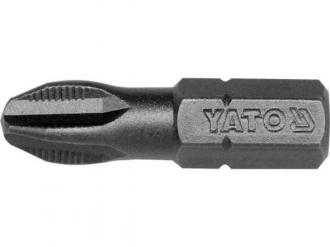 Surubelnite si biti - Bit profesional Yato 1/4", 25mm, cap PH3, HRC 58-62, realizat din otel forjat, cu acoperire anticoroziva