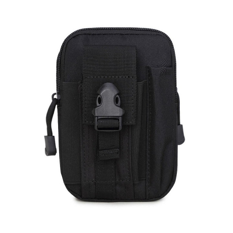 Pescuit - Borseta tactica, militara multifunctionala pentru camping, drumetii, pescuit, 18x13x6 cm - Negru