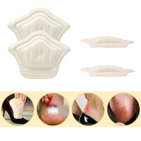 Branturi din spuma pentru calcai, 2 piese, confort sporit, autoadezive, alb [1]