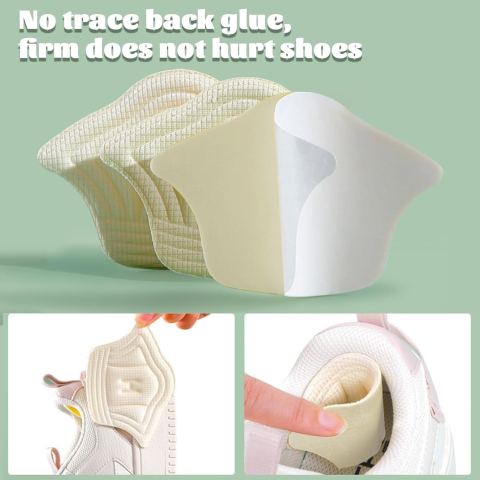 Branturi pentru calcai cu pernite din spuma 4D, 2 piese, amortizare superioara, autoadezive, marime universala, ideale pentru reducerea frecarii si cresterea confortului in incaltamintea de zi cu zi,  [7]