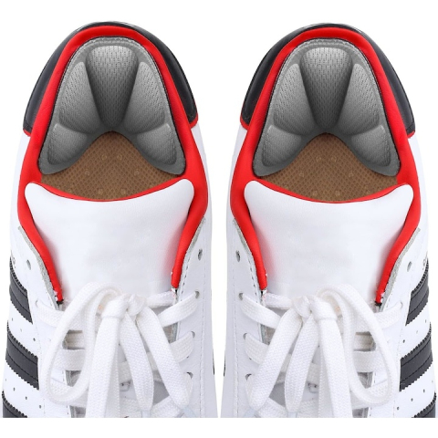 Branturi pentru calcai cu pernite din spuma cu memorie, 2 piese, confort sporit si amortizare, autoadezive, design universal pentru reducerea frecarii si stabilizarea piciorului, culoare gri [5]