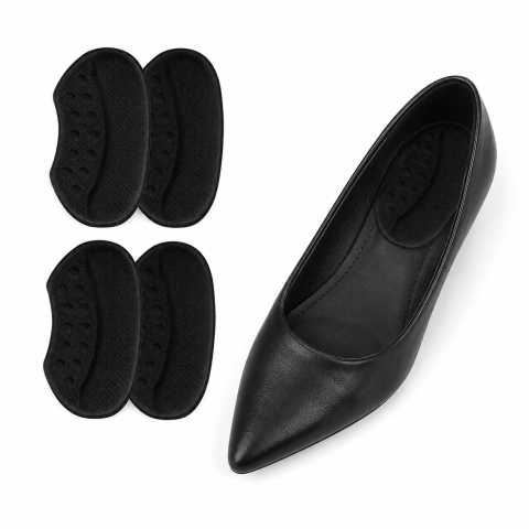 Branturi pentru Incaltaminte, din Spuma, Universal, Protectie Calcai, Reglare Numar, 6 mm Grosime, Adeziv, Negru [3]