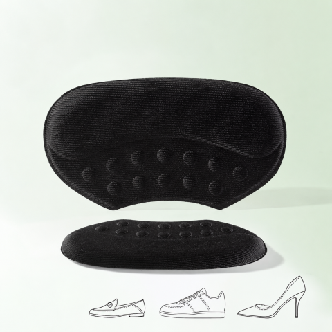 Branturi pentru Incaltaminte, din Spuma, Universal, Protectie Calcai, Reglare Numar, 6 mm Grosime, Adeziv, Negru