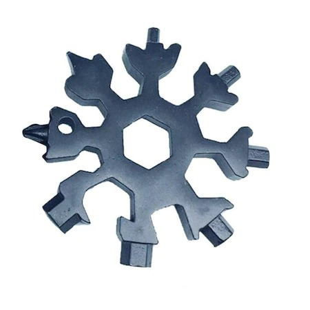 Surubelnite si biti - Surubelnita multifunctionala,18 in1, Model fulg de nea 6x6 cm - Negru