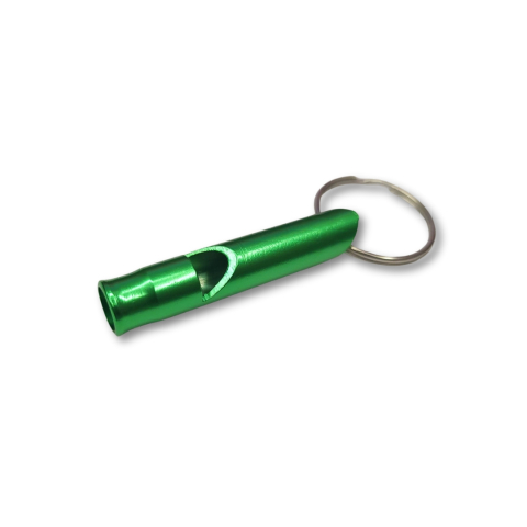 Breloc functional tip fluier, din aluminiu, auriu [1]