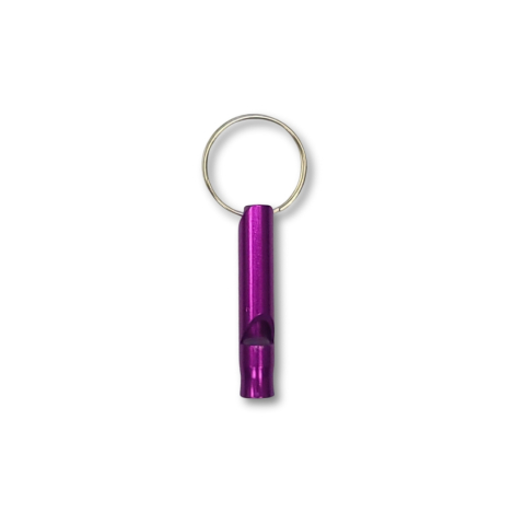 Breloc - Breloc functional tip fluier, din aluminiu, magenta