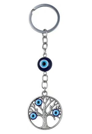 Brelocuri simbolice - Breloc norocos pentru prosperitate si succes, argintiu, din otel inoxidabil