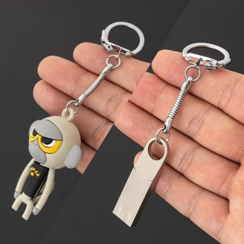 Breloc pentru chei argintiu cu carabina laterala si lant metalic pentru genti, fermoare si accesorii handmade, 6 cm [4]