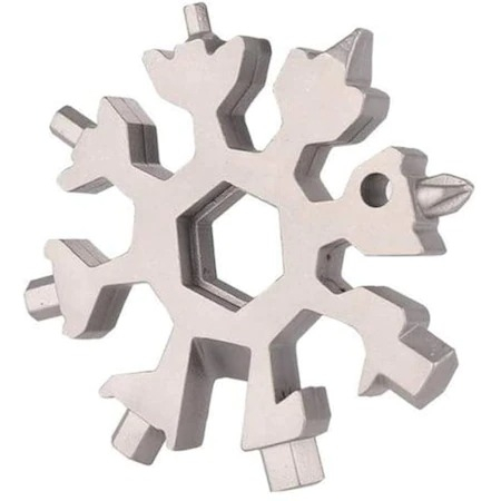 Surubelnite si biti - Surubelnita multifunctionala,18 in1, Model fulg de nea 6x6 cm - Gri