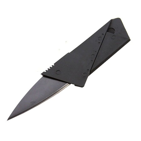 Unelte & Scule Garaj - Briceag Cutit tip card de credit,multifunctional - Negru