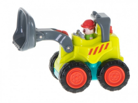 Buldozer de jucarie, plastic, multicolor, 18+ luni, 7 x 4 x 6 cm [1]