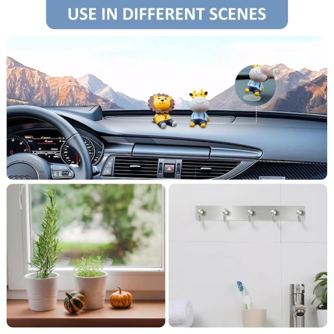 Buline magnetice autoadezive pentru fixare si organizare, set 10 bucati, diametru 38 mm [12]