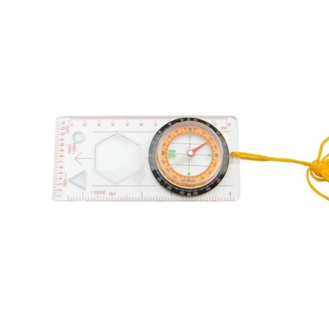 Busola de orientare profesionala cu cartografiere, lupa, scale 1:25000 si 1:50000, snur transport, camping, 12.7 cm [2]