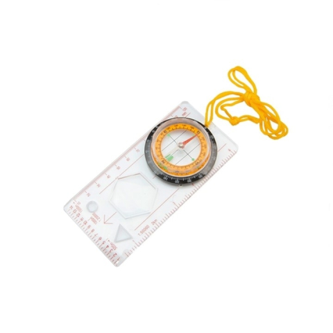 SPORT ȘI ACTIVITĂȚI - Busola de orientare profesionala cu cartografiere, lupa, scale 1:25000 si 1:50000, snur transport, camping, 12.7 cm