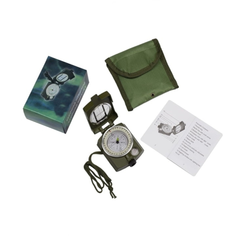 Busola metalica profesionala verde militar, navigatie precisa cu vizor, nivela si cadran lichid, drumetii outdoor, 57 mm [3]
