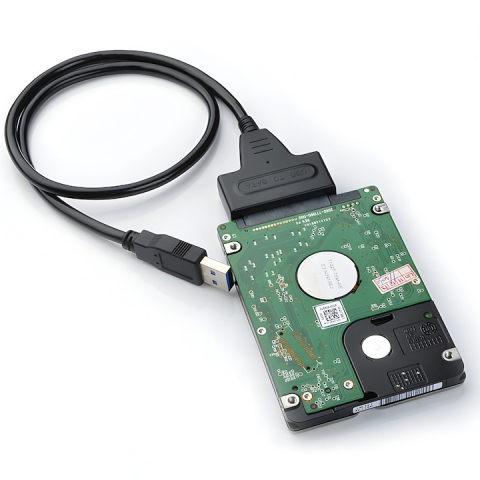 Cablu adaptor SATA la USB 3.0 pentru SSD si HDD 2.5 inch, transfer date 6 Gb/s, Plug & Play, 33.5 cm [8]