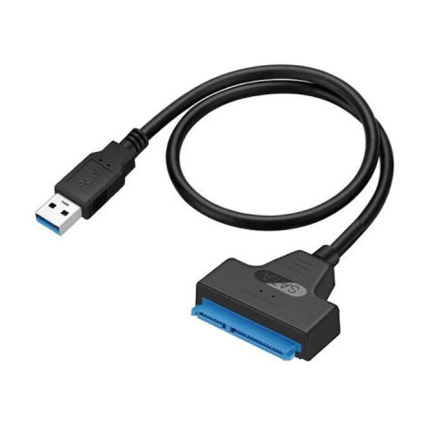 ELECTRONICE - Cablu adaptor SATA la USB 3.0 pentru SSD si HDD 2.5 inch, transfer date 6 Gb/s, Plug & Play, 33.5 cm