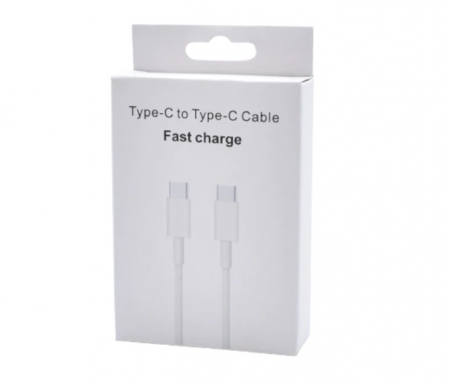 Cabluri USB - Cablu date si incarcare Type C-C, 100 cm - Alb