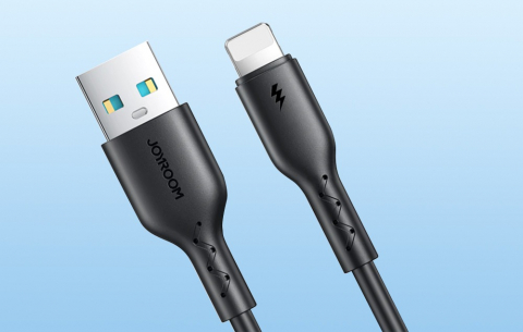Cablu de incarcare rapida si transfer date, USB-A la Lightning, lungime 1 m, 480 Mbps, negru [3]