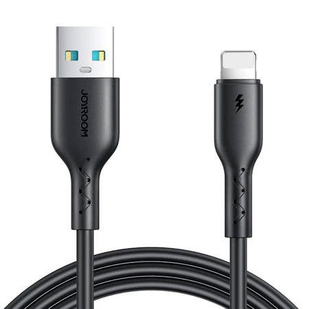 Cabluri USB - Cablu de incarcare rapida si transfer date, USB-A la Lightning, lungime 1 m, 480 Mbps, negru