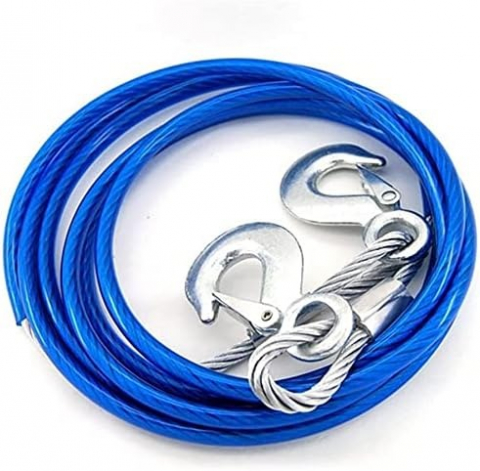 ARTICOLE AUTO - Cablu de remorcare auto, din otel, 10mm diametru, lungime 4m, rezistenta 5 tone