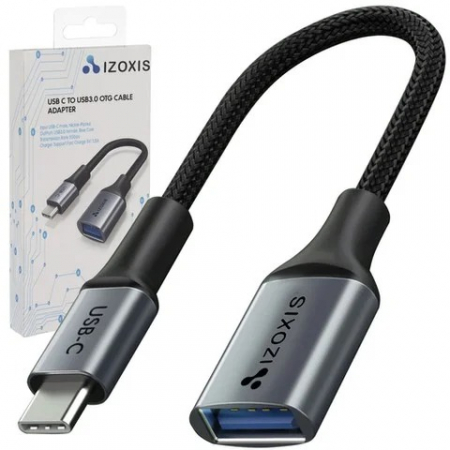 Cabluri USB - Cablu date rapid USB A 3.0 - USB Type C, lungime cablu 17 cm - Negru