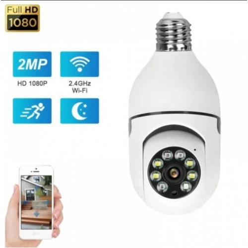 ELECTRONICE - Camera de supraveghere wifi,senzori miscare,conectare Android,iOS,soclu bec E27