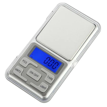 Cantar de buzunar pentru bijuterii,masurare 500 gr,precizie 0,01 gr - Gri [1]