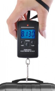 Cantar digital de mana,portabil capacitate de masurare 40 kg,precizie 10 gr - Negru [1]