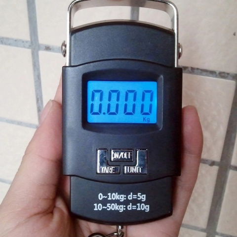 Cantar digital de pescuit, masurare 50 kg, precizie 10 gr - Negru [2]
