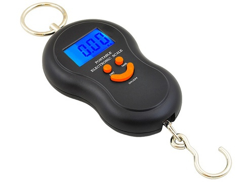 ELECTRONICE - Cantar digital suspendat pentru bagaje si pescuit, capacitate maxima 50 kg, afisaj LCD, functie HOLD, 21 x 7 cm