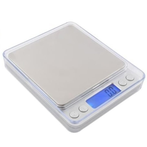 Cantar electronic de bucatarie cu inalta precizie, display LCD iluminat, functie TARA, otel inoxidabil, 2000 g, argintiu [5]