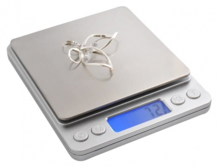 Cantar electronic de bucatarie,masurare 2000 gr,precizie 0,1 gr - Gri [4]